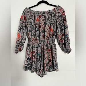 Free People Floral Shorts Romper, Women’s "Pretty and Free" Shabby Chic Feminine